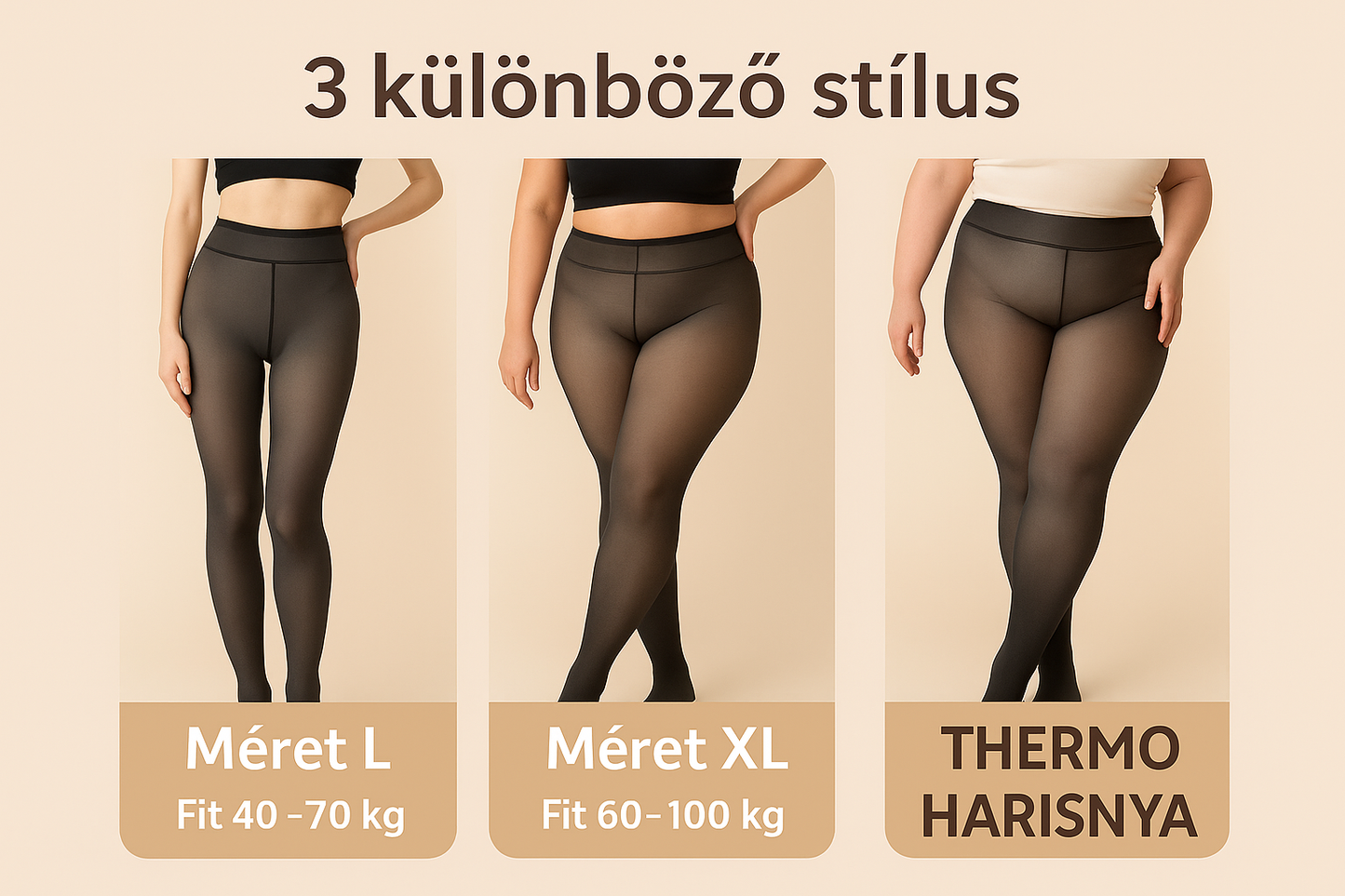 High-Waist Thermal Tights with Sheer Effect – Winter Warm Tights