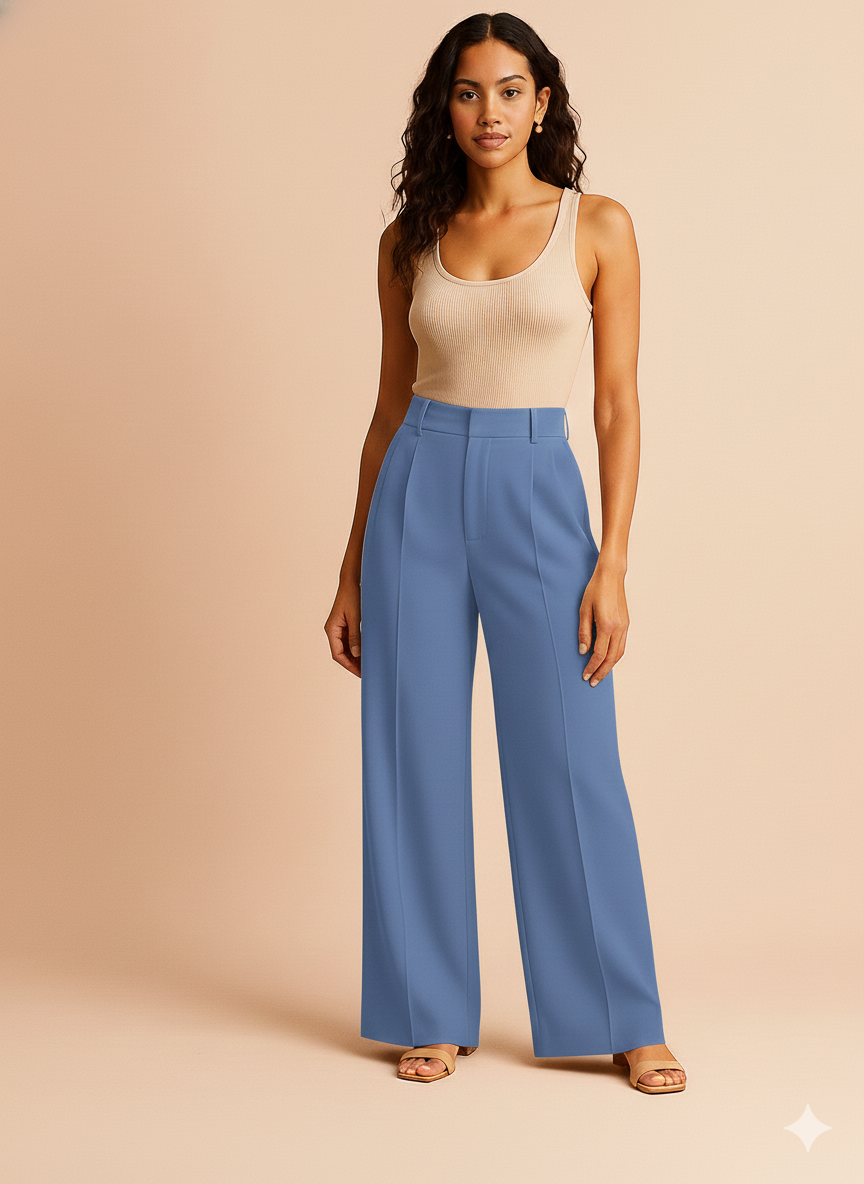 2025 Autumn Women’s Pants – High-Waisted, Straight-Leg, Wide-Leg Elegant Office Trousers