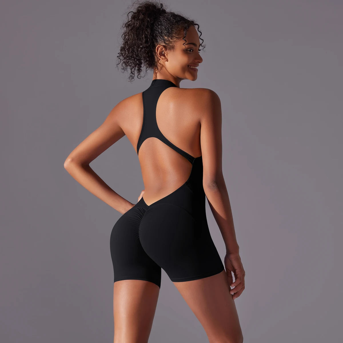 Sculpt Zip Yoga Bodysuit