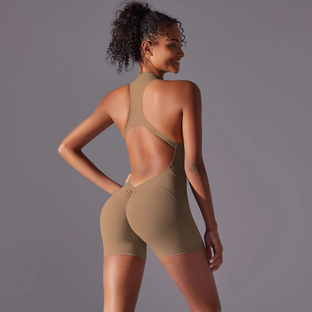 Sculpt Zip Yoga Bodysuit