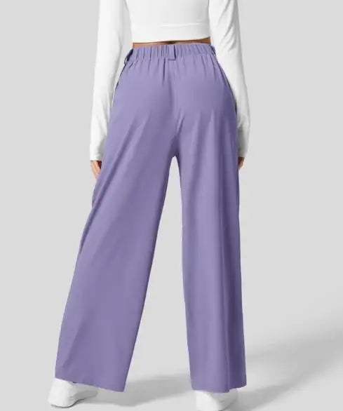 High-Waisted Wide-Leg Summer Trousers for Women