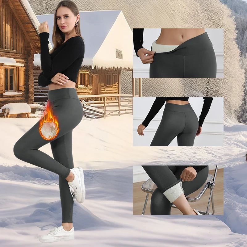 Fleece-Lined High-Waist Winter Leggings