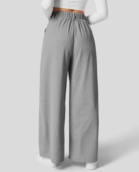 High-Waisted Wide-Leg Summer Trousers for Women