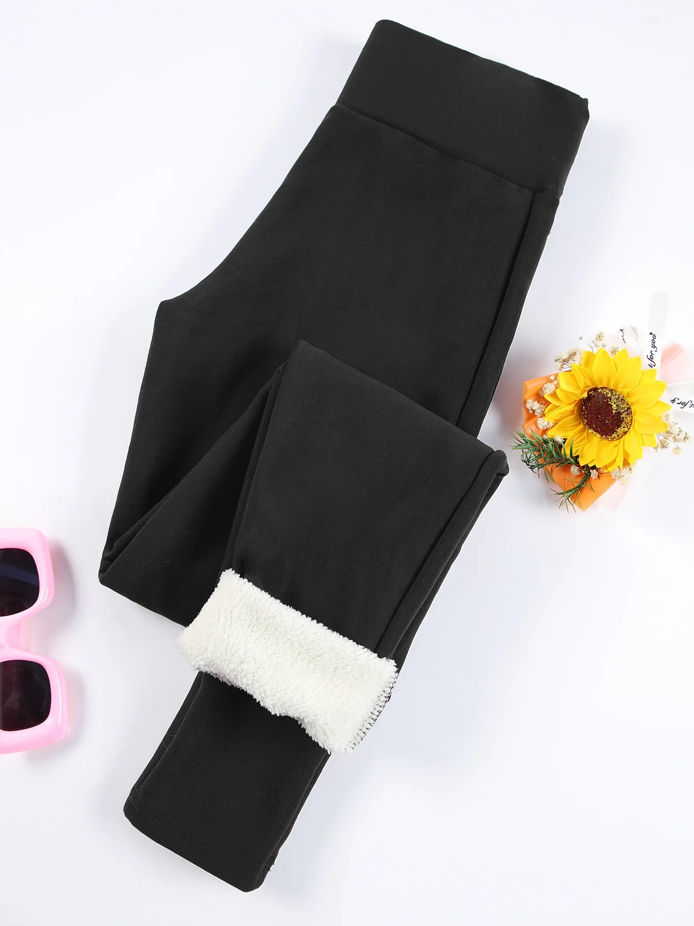Fleece-Lined High-Waist Winter Leggings