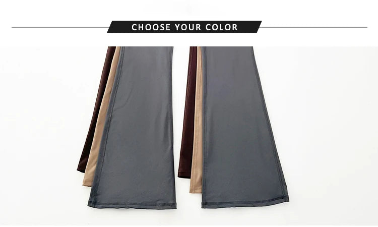 High-Waist Flared Butt-Lifting Yoga Trousers