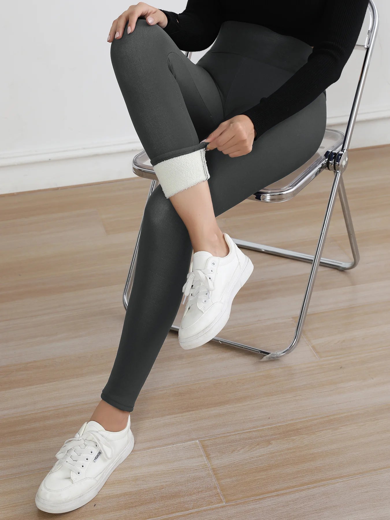 Fleece-Lined High-Waist Winter Leggings