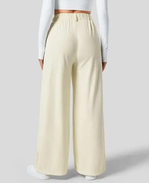 High-Waisted Wide-Leg Summer Trousers for Women