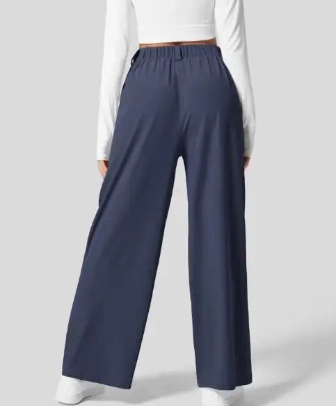 High-Waisted Wide-Leg Summer Trousers for Women