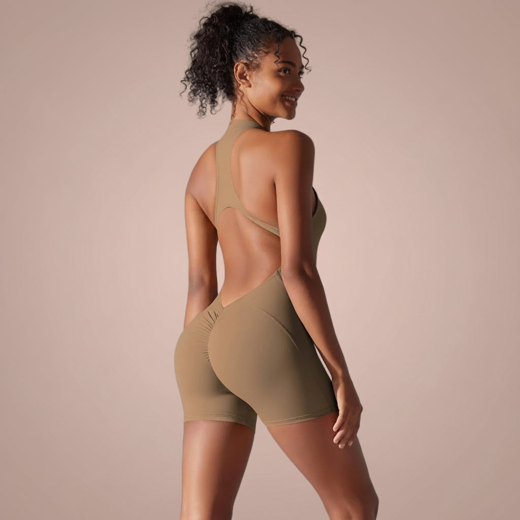 Sculpt Zip Yoga Bodysuit