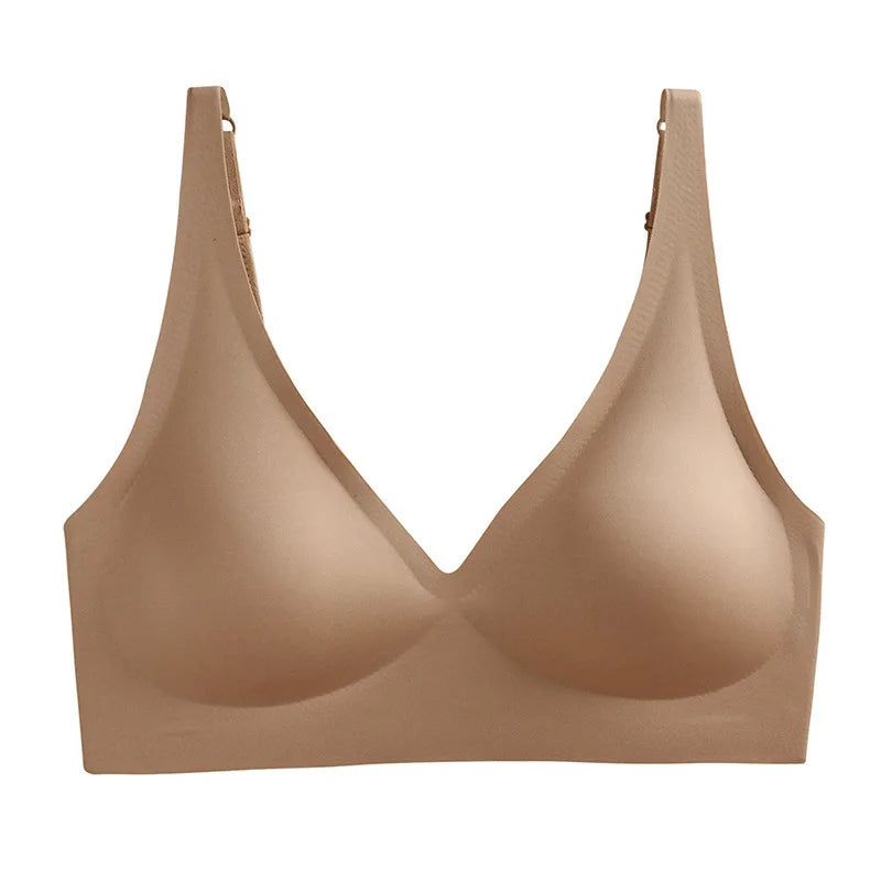 Seamless Wire-Free Bra – Padded, Push-Up & Adjustable