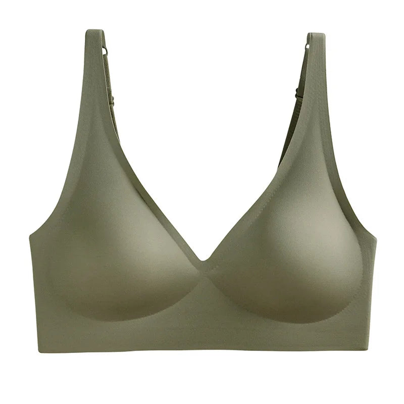 Seamless Wire-Free Bra – Padded, Push-Up & Adjustable