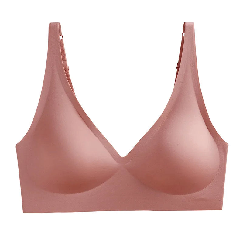 Seamless Wire-Free Bra – Padded, Push-Up & Adjustable