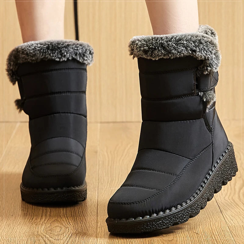 Women’s Warm Winter Boots – Waterproof, Insulated, Non-Slip Ankle Boots (2025)