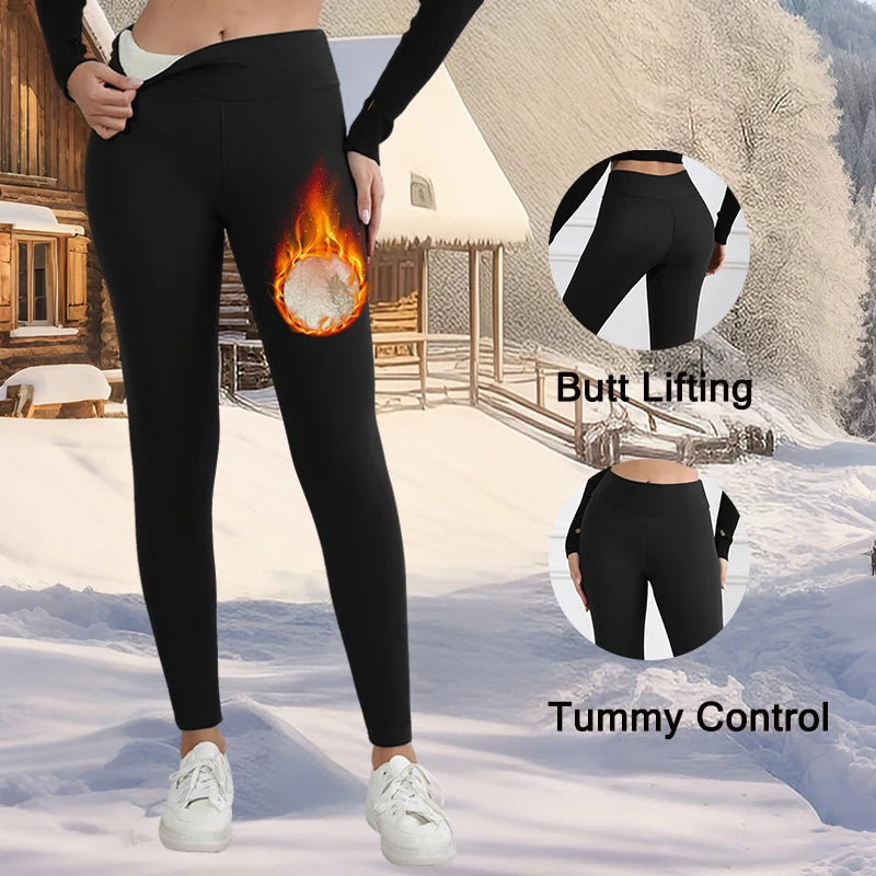 Fleece-Lined High-Waist Winter Leggings