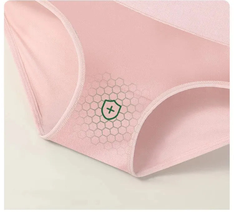 4-Pack High-Waist Cotton Women’s Briefs – Breathable, Fashion Print, Plus Size (M–5XL)