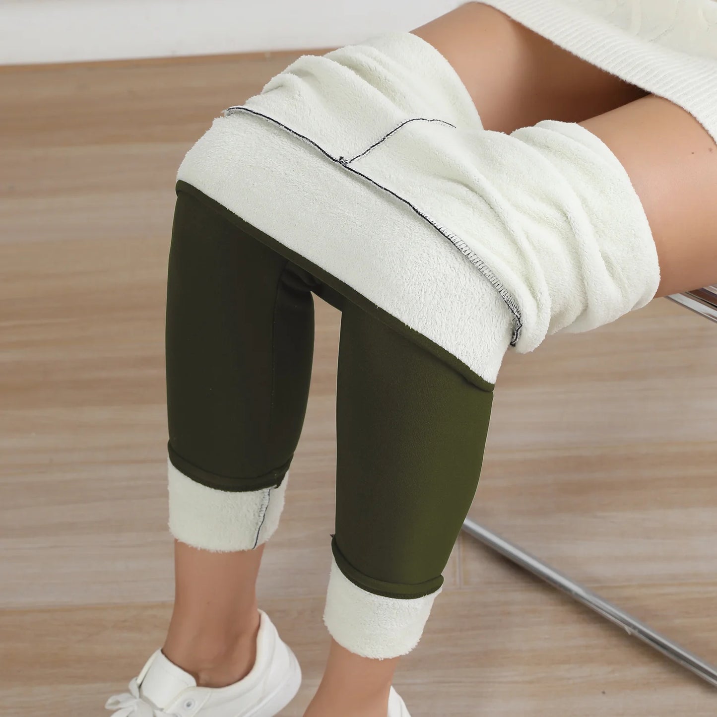 Fleece-Lined High-Waist Winter Leggings