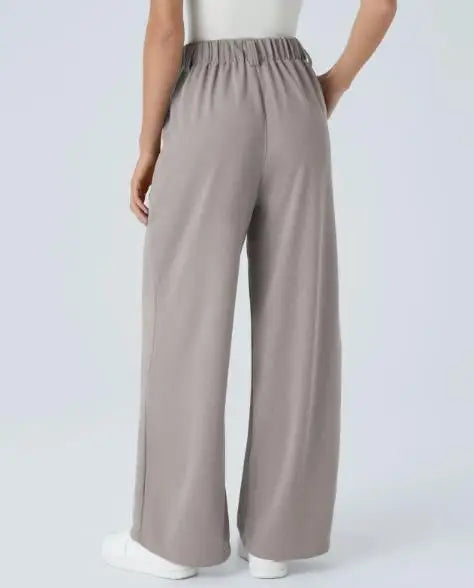 High-Waisted Wide-Leg Summer Trousers for Women
